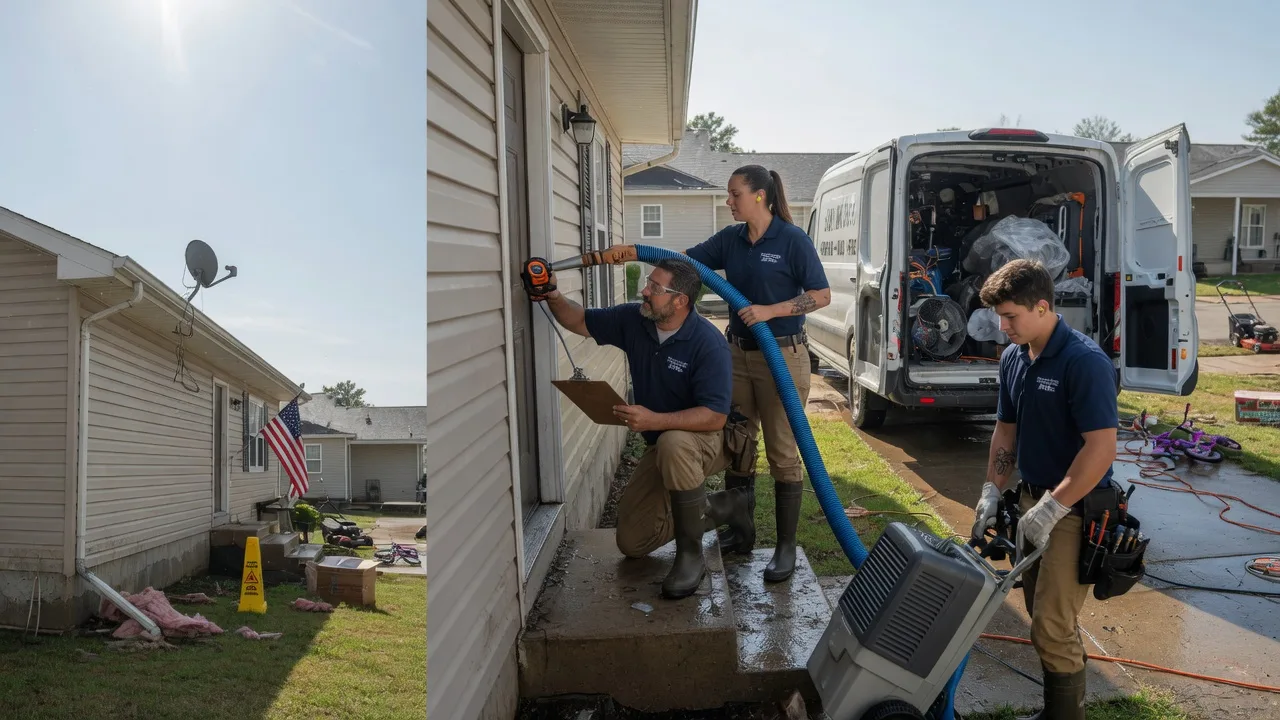 Ceiling Water Damage Restoration in Sidney, IL near me